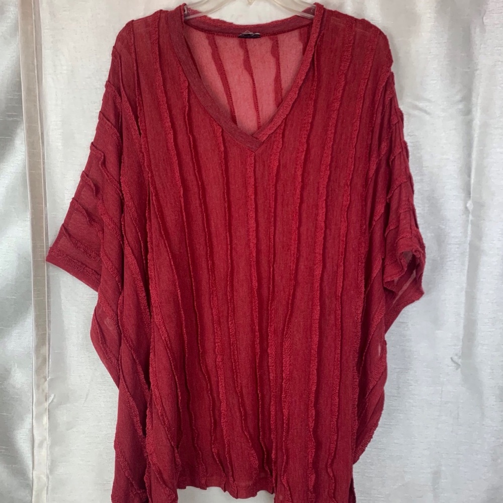 NO TAGS Oversized Batwing Tunic